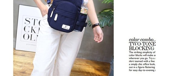 Du lịch kép sử dụng túi đeo vai nhỏ túi ngực nữ vải thông thường nylon du lịch đeo chéo nhỏ balo local brand đi học