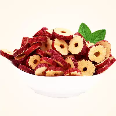 Xinjiang dried jujube 500g tea dried jujube circle jujube slices dried Ruoqi gray jujube seedless ground crispy snacks
