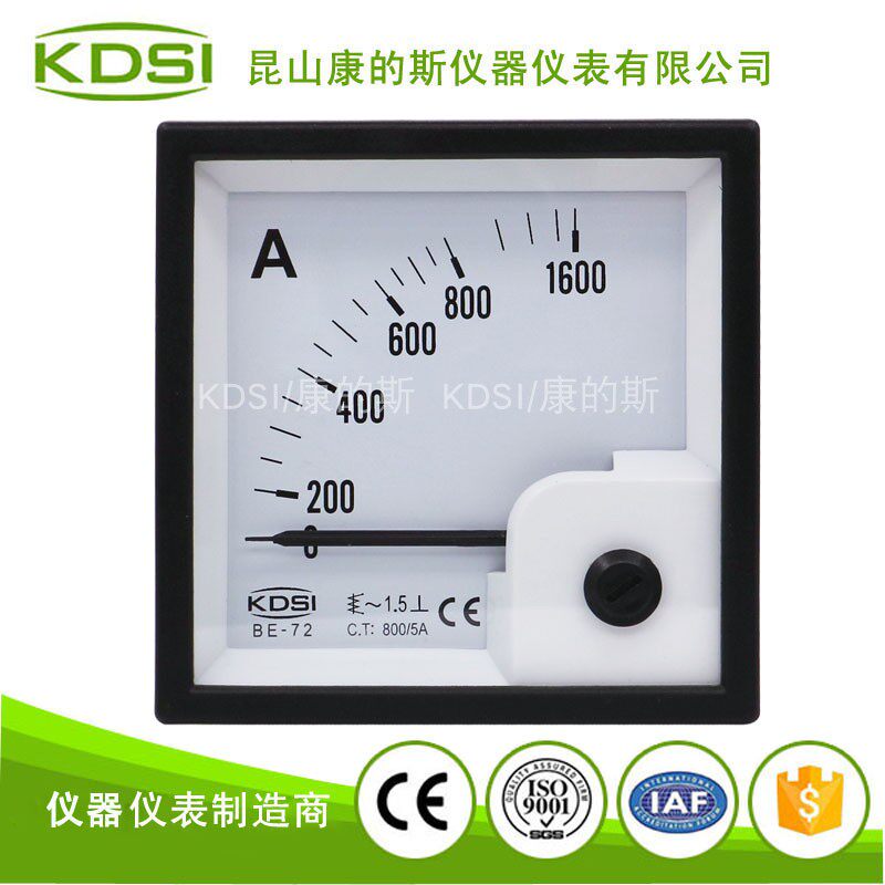 Pointer-type current gauge head BE-72 AC800 5A electric car with table anti-vibration