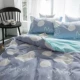 Net màu đỏ bộ đồ giường cotton bốn mảnh giường đôi chăn đơn chăn ba mảnh chăn đơn chăn ga gối forever