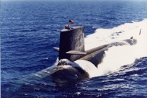 Spot]1:700 resin model American Bonito class SSN attack nuclear submarine waterline version