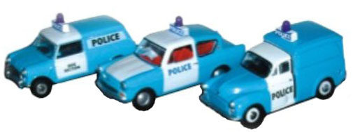 1:76 OXFORD Model 76SET02 Police Car Three Set