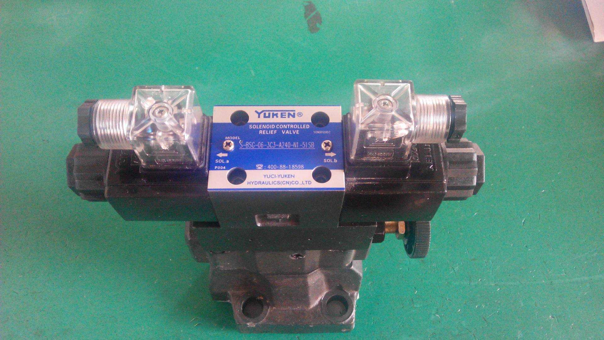 YUKEN electromagnetic overflow valve two-stage three-stage pressure regulating valve S-BSG-03 06-3C3-A240-N1-51SB
