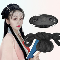 Hanfu headdress Hair bun Ancient style lazy wig bag hair band One piece soft twist Ming hairstyle Simple universal shape