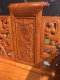 Mahogany phòng khách đồ nội thất sofa gỗ hồng mộc Miến trái cây lớn gỗ hồng rồng sofa 6 mảnh bộ đồ nội thất gỗ gụ cổ điển - Bộ đồ nội thất mẫu kệ tivi đẹp Bộ đồ nội thất