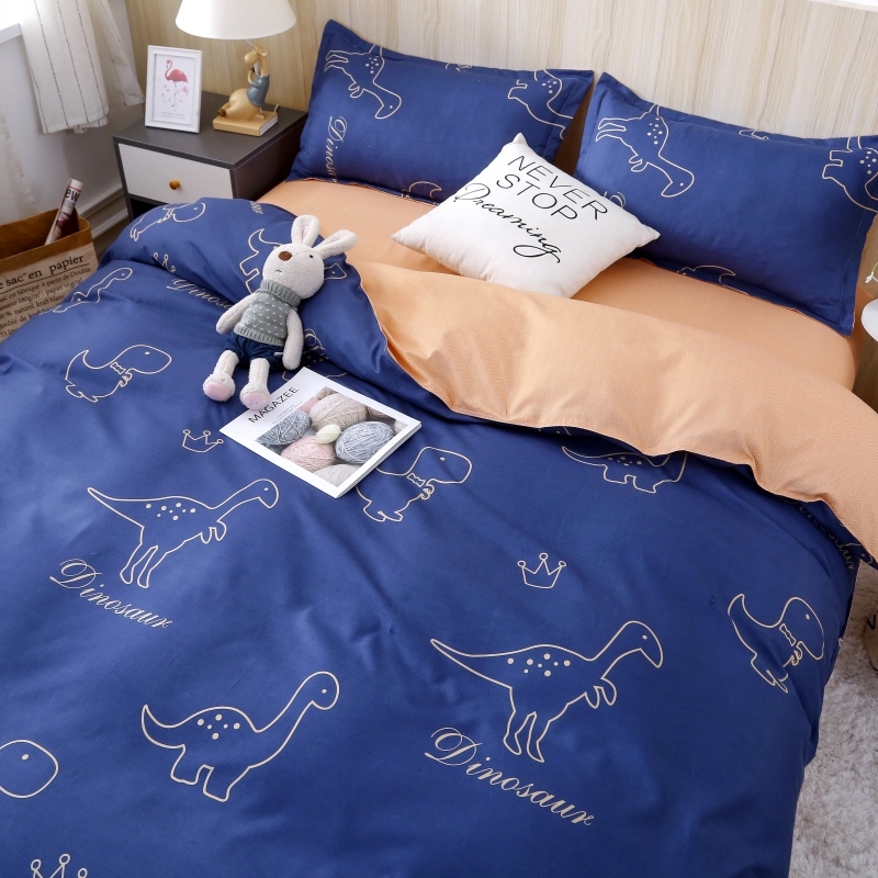 Minimalist mill Fur Four Pieces Bedding bedding Quilt Cover Single Beds Student Dormitory Three Style Beds Group 3 Covered With Hood 4 pieces