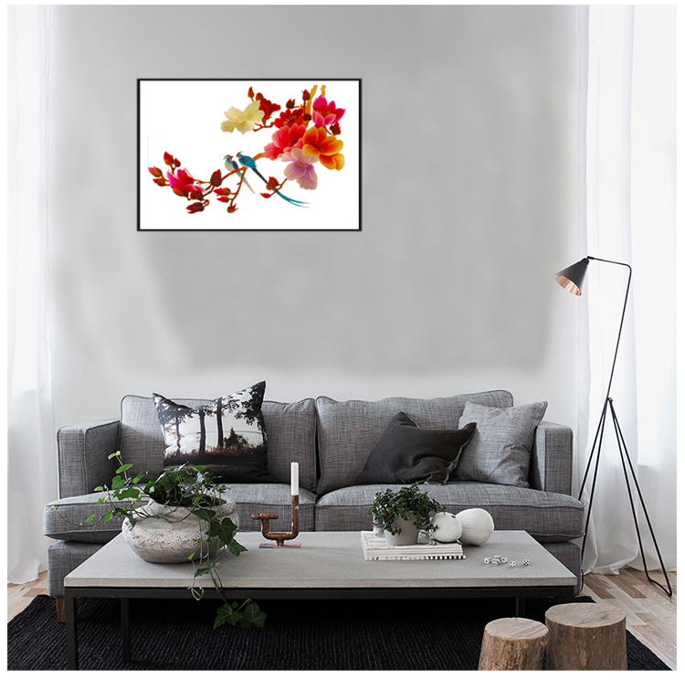 Su thêu thêu kit tự làm người mới bắt đầu vẽ tranh trang trí thủ công 30 * 40CM tranh thêu tùng cúc trúc mai