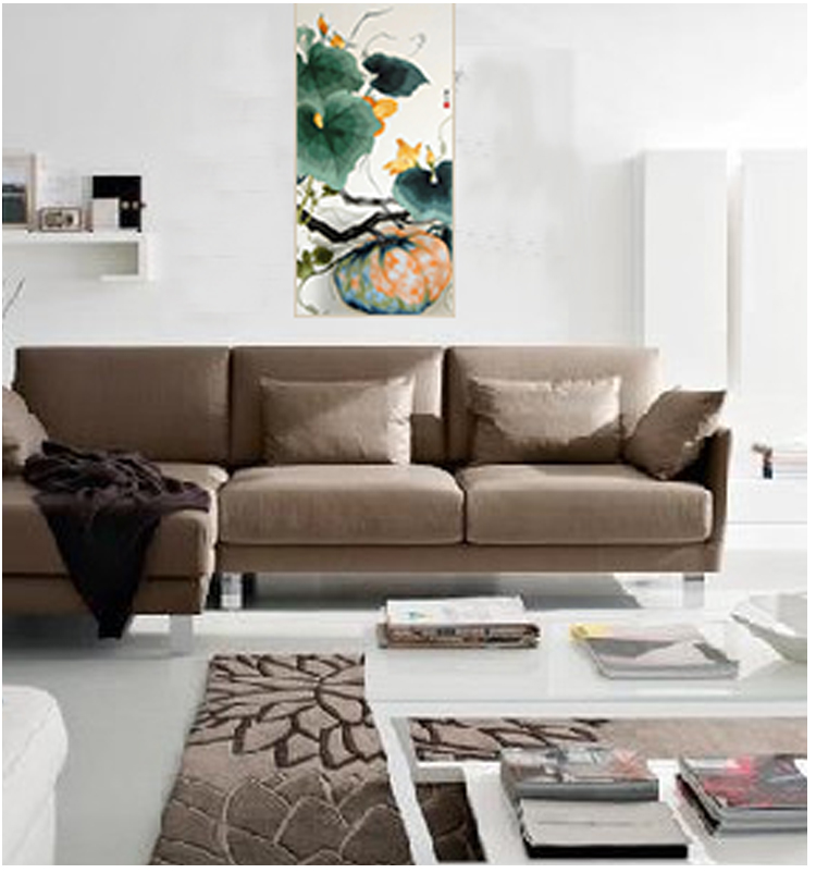 Su thêu thêu kit tự làm người mới bắt đầu vẽ tranh trang trí bí ngô 40 * 80CM tranh thêu đẹp