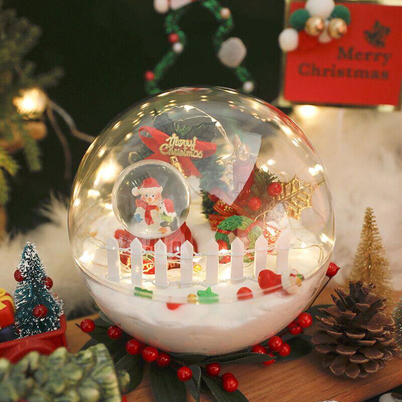 Christmas transparent mousse ball crystal ball cake box wedding companion hand forever Flower Candy West Point box