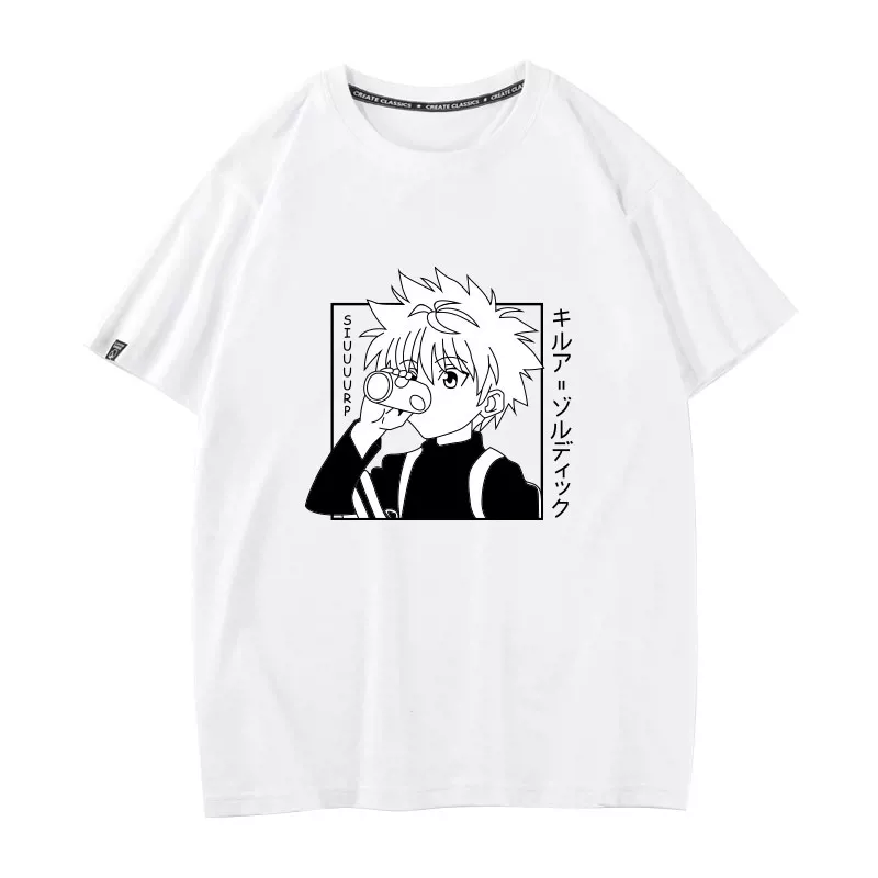 Мужской Killua периферийный маленький Джесси ко-бренд одежда Тогаши Юбо футболка с коротким рукавом для пары носить постоянно охотнику
