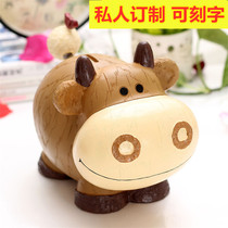 Cartoon large cow dog sheep pig horse Tiger Rabbit Chicken Zodiac piggy bank Childrens Day gift decoration ideas