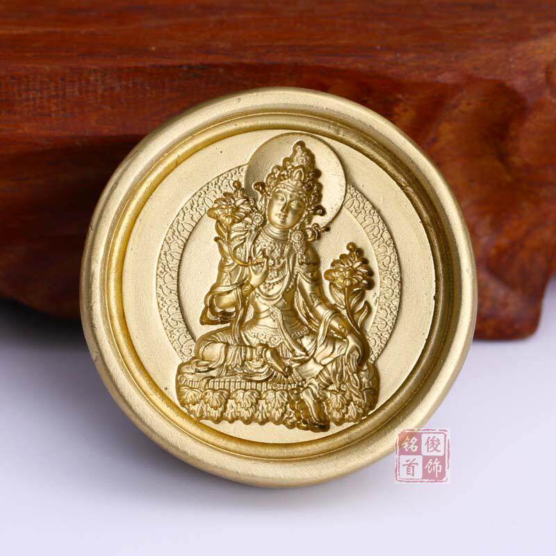 Buddha ornaments honor the Buddha Mother Four-armed Guanyin Green Tara Rubbing Mold Manjushri Mud Rubbing Religious Offering Collection