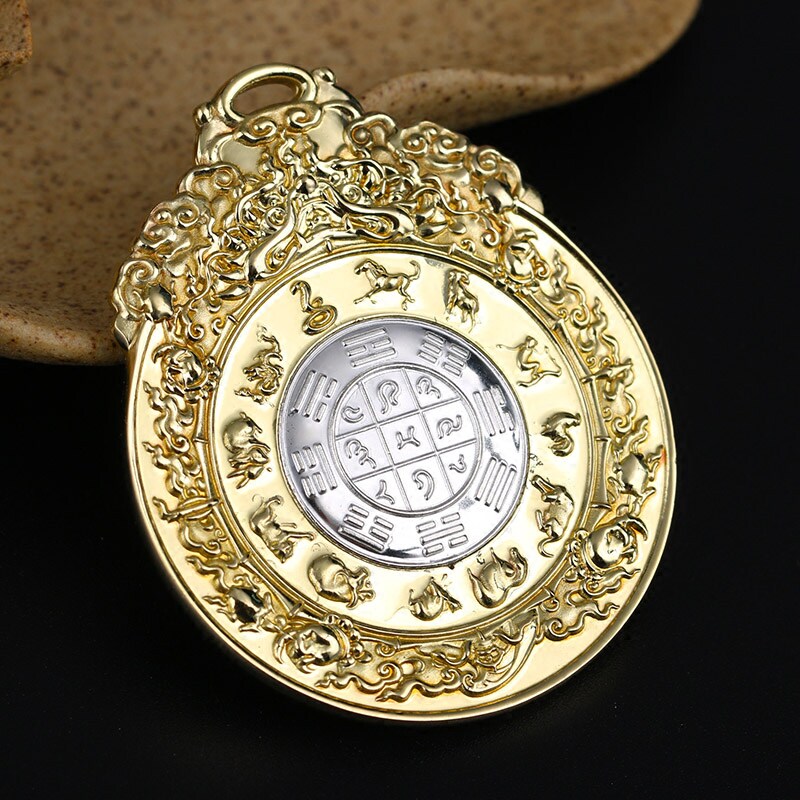 Tibetan copper Wenspecial Ninth House gossip card life brass red copper couple pending car hanging flat Anxi