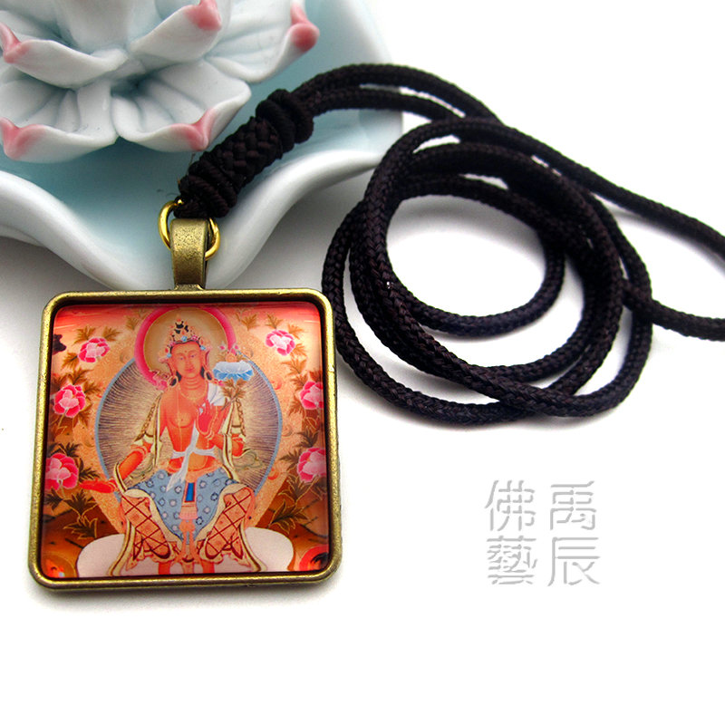 YC3039 new square Qiaefa Buddha Millover Buddha's Donka Buddha board item pendant Tibetan law will tie the custom pattern