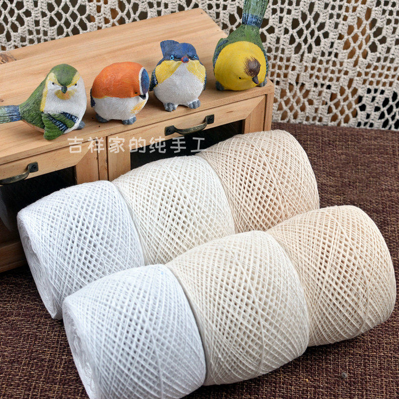 Auspicious home hook flower old cotton thread handmade line coaster table table wiring Nordic wind catching dream net custom material package