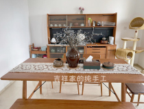 Old times-hand crochet hook crochet cotton thread table flag retro American Nordic hollowed-out small frescoed sofa cover towels