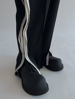 [Discount Clearance] In-Stock Undress Zip Trousers with Double-Layer Side Zippers