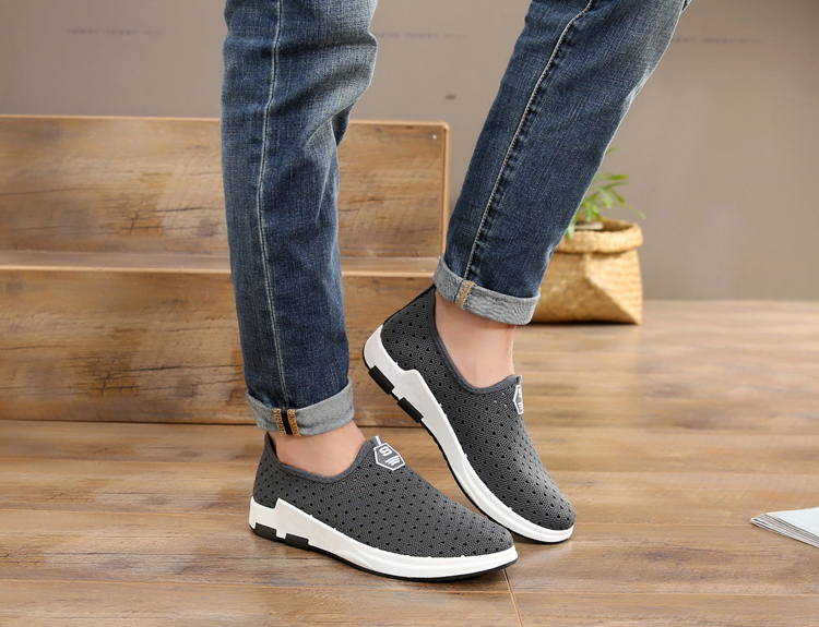 Giày Bắc Kinh cổ điển giày đế mềm đế mềm chống trượt mùa hè thể thao nam giày lưới thoáng khí giày đế thấp giày sneaker