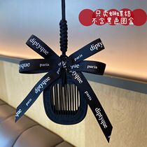 Car aromatherapy ribbon Net red same rearview mirror free bow car ribbon tiptik