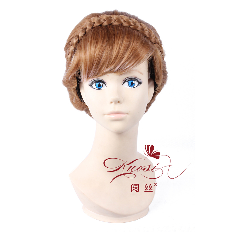Anna/Anna Princess from Frozen, Updo with Highlights, Cosplay Wig 336C