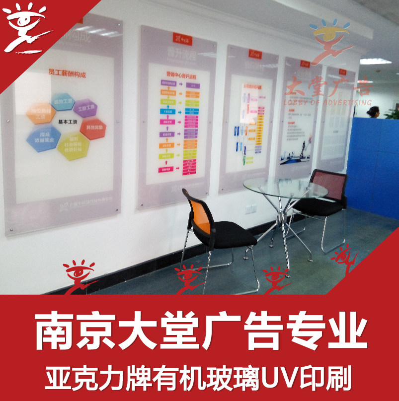 Custom PVC acrylic plexiglass UV printing three-dimensional word process company house brand display card Nanjing