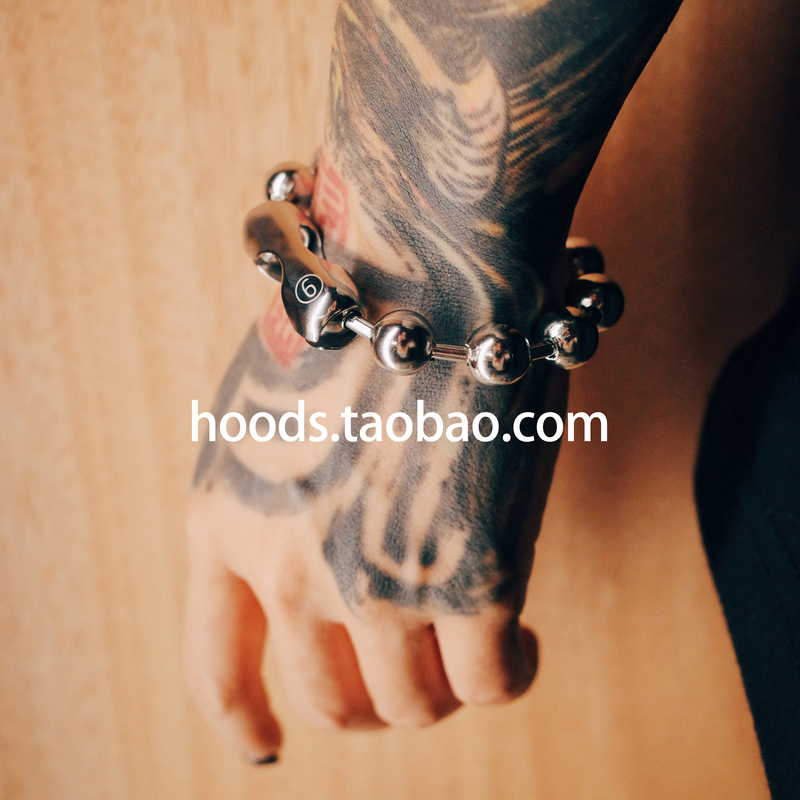 Hd Export mm Numbers 6 European and American Versatile Style Accessible Luxury Simple Titanium Steel Couple Beaded Bracelet Round Bead Bracelet