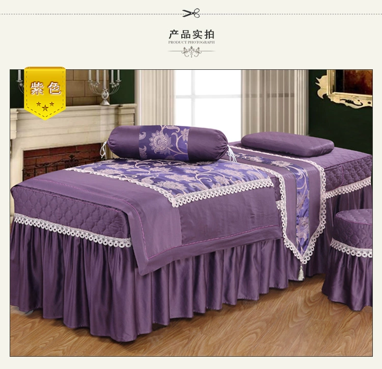 bộ lanh Tencel bông denim bedspread vẻ đẹp giường massage mới của phương pháp điều trị dầu gội và massage custom-made bedspread - Trang bị tấm
