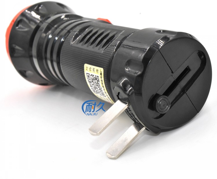 Led chói đèn pin sạc ngoài trời nhà hai bánh đèn pin mờ ánh sáng nhỏ gọn thuận tiện công cụ chiếu sáng đèn siêu sáng