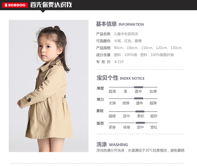 Manteau pour fille BOBDOG - Ref 2162808 Image 8