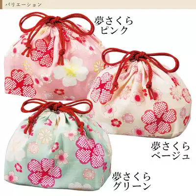 日本代購hakoya巾着袋夢櫻花布貼日式和風可愛便當盒袋子日本製