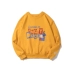 BENT IDEA new American retro fun cotton cotton lỏng nam và nữ vài chiếc áo len đường phố đa năng áo hoodie loang màu Áo len