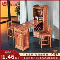 Famous mahogany bar cabinet home solid wood living room Chinese bar cabinet lockers rosewood kitchen intermittent cabinet