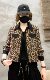 2023 Spring and Autumn New Loose Small Western Style Versatile Jacket Women's Fashion Leopard Print Short Work Jacket Top