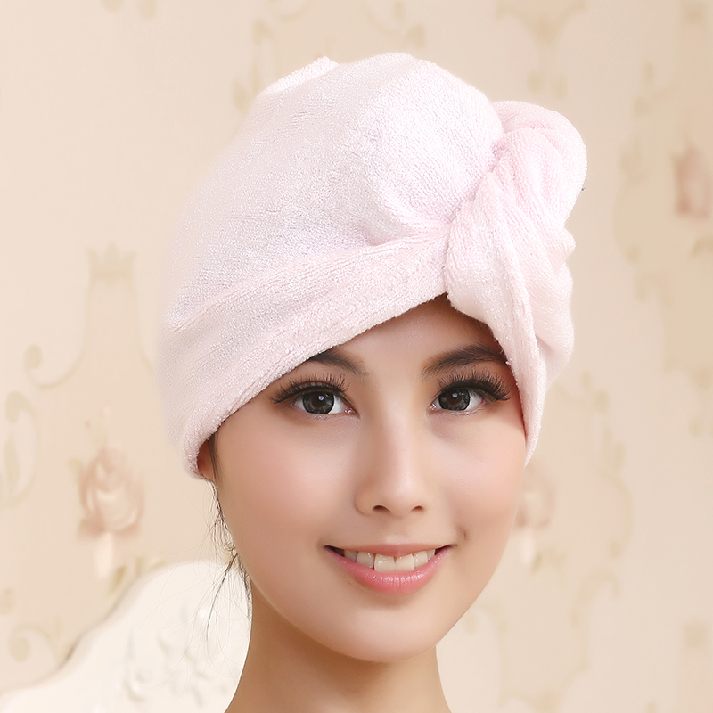 Bamboo Charcoal Bamboo Fiber Hair Drying Cap Hair Drying Towel Women's Shower Cap Quick Dry Hair Towel Absorbs Water Quickly