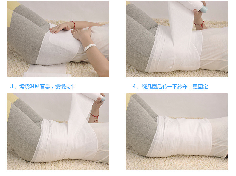 Cô giảm cân cơ thể với giảm béo bụng bụng sau khi giao hàng bông gạc tháng bó bụng stretch bandage kích thước lớn