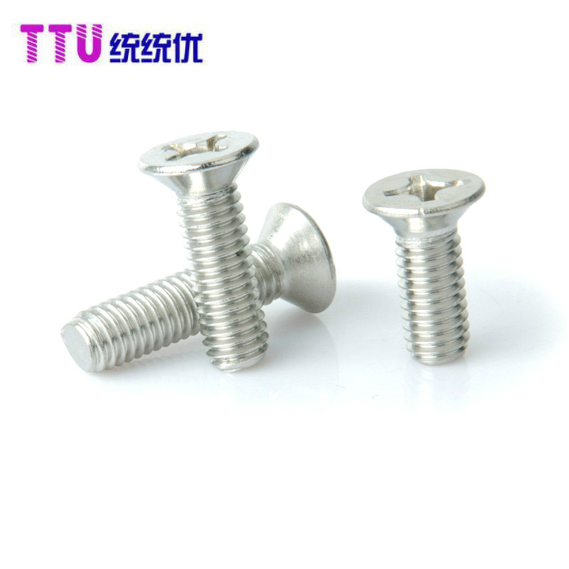 M6 series 316L stainless steel countersunk head cross machine wire small screw M6*10 12 16 20 25 30 80