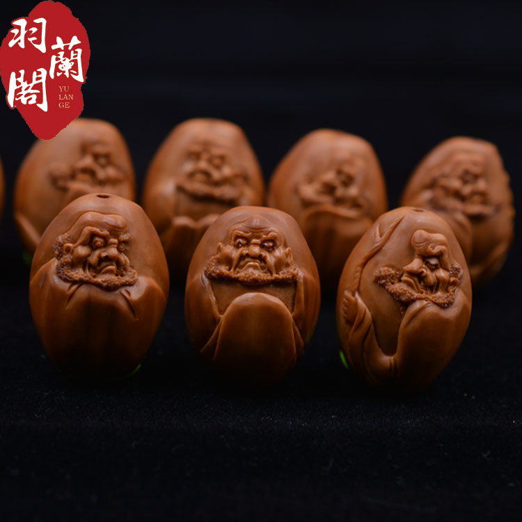 Hankaku Olives Nuclear Sculptures Dharma Hand Strings Pure Handmade Nuclear Sculpture Damo Boutique Men's Handmade Collection Relief Olives