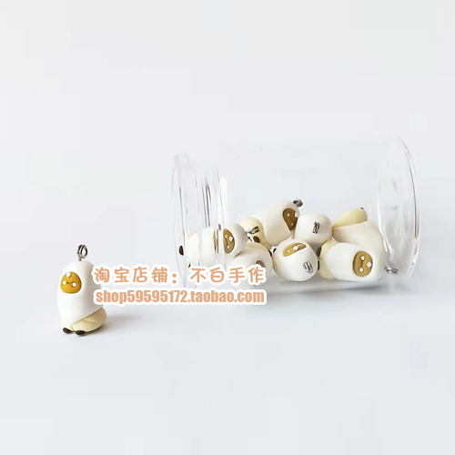 Not white hand-made soft pottery small white light encounters surrounding soft pottery model custom sky light encounter model card nail cover