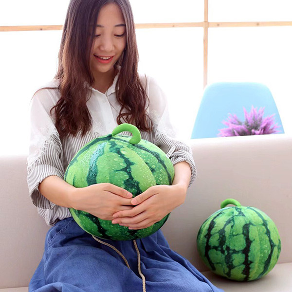Simulation big watermelon pillow doll plush toy personality funny rag doll fruit doll children's birthday gift