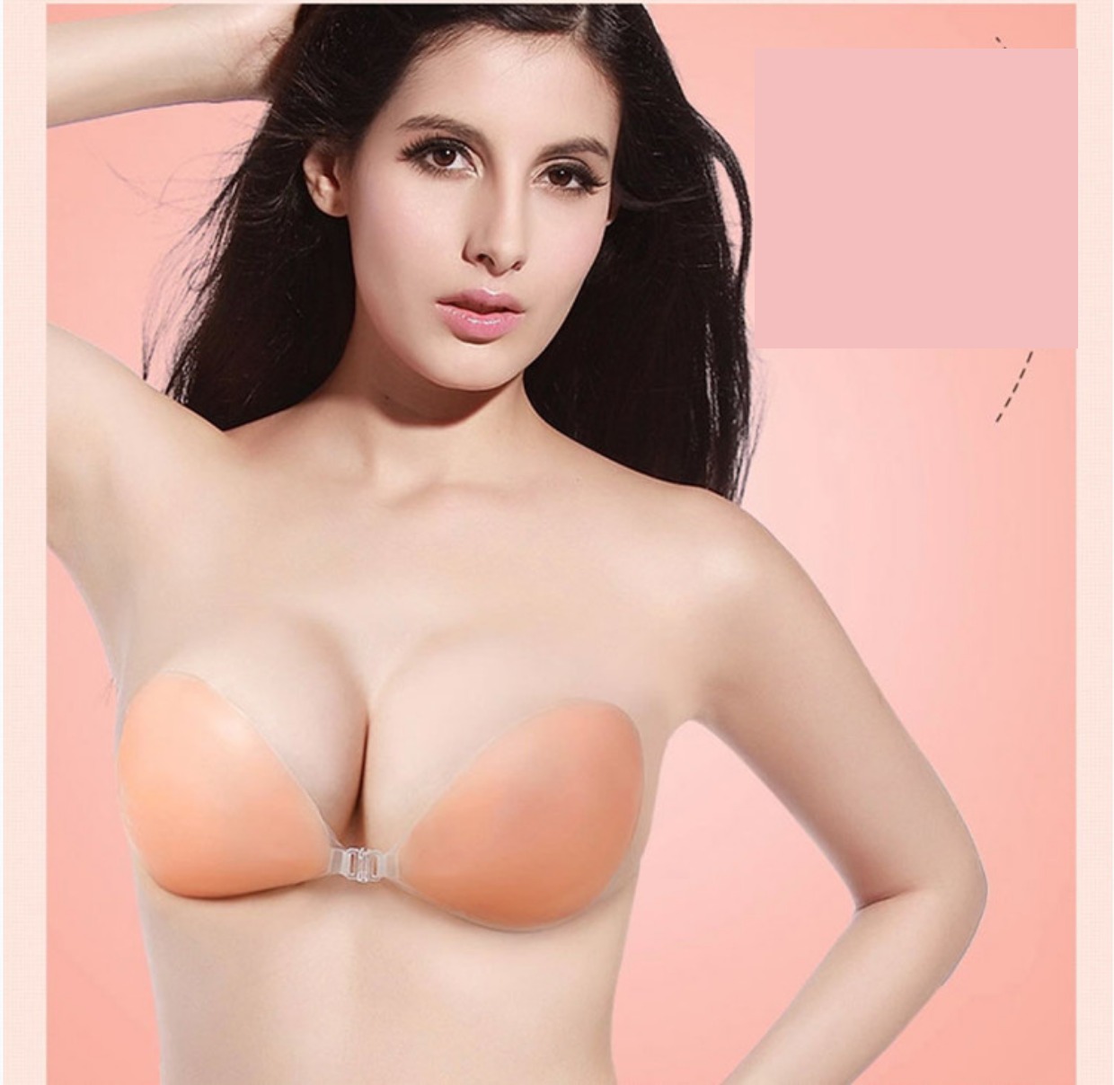 Silicone dán ngực vô hình thu thập ếch màu thịt wow đồ lót chống trượt váy cưới với áo ngực cô dâu chuyên dụng dán ngực miếng dán ngực