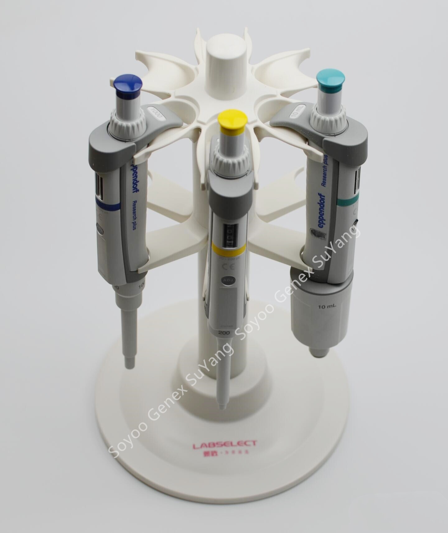 甄选 圆形移液器架 旋转移液器架  六孔  Labselect LC-001-0601