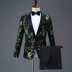 Suit nam slim suit phù hợp với màn trình diễn ca sĩ chủ nhà nghi lễ trang phục hợp xướng vest cưới Suit phù hợp