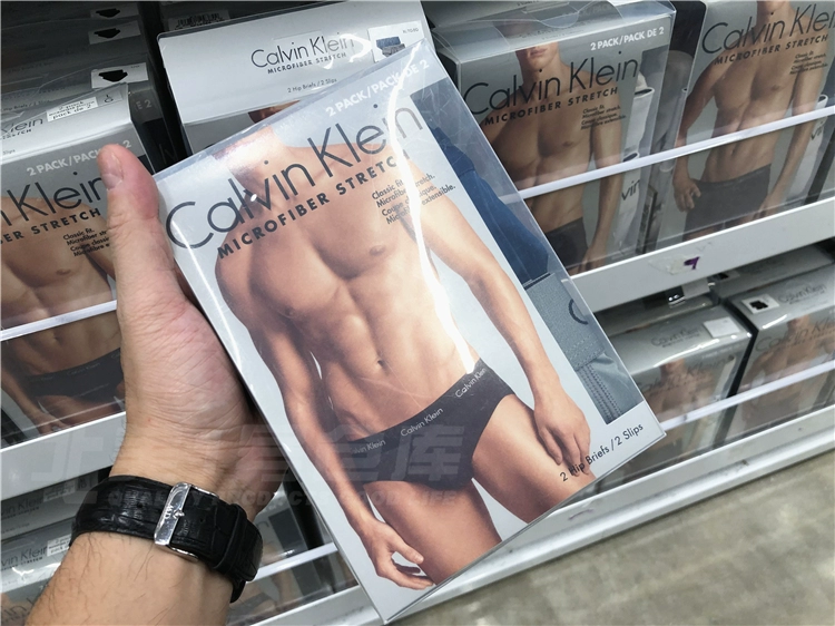 Quần lót nam boxer hình tam giác 2 túi đựng quần lót nam Calvin Klein ck CM10-3 - Eo cao