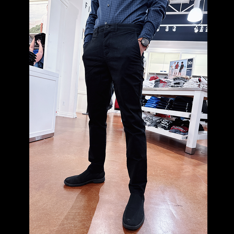 Tommy Hilfiger Men's Trousers, Tapered Work Pants, Casual Pants, Fashionable and Versatile Tm7-4