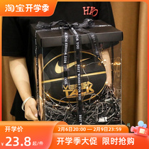 High - end in red basketball gift box Gift box for boyfriend Birthday festival gift square shoe box