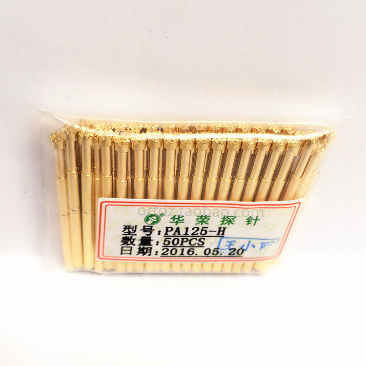 PA125-H Huarong Probe 2.4mm Fully Gold-plated Needle Nine-prong Plum Needle Spring test needle quality assurance