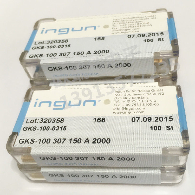 Imitation British steel probe INGUN GKS-100 307 150 A2000 spring test thimble quality assurance