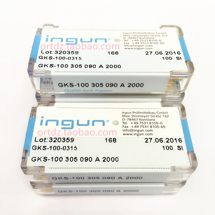 100 305 090 British steel probe 1 7mm straight round head 100mil spring thimble Quality assurance