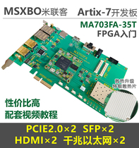 MILINK MA703FA-35T]XILINX FPGA A7 Development Board PCIE Optical Communication Ethernet Artix
