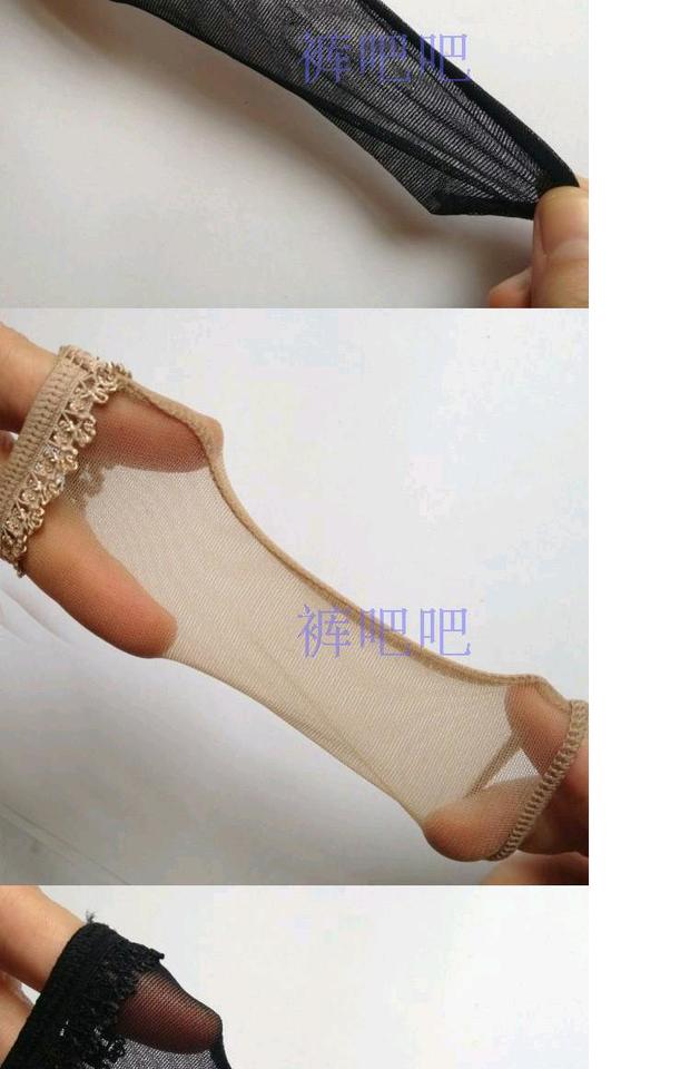 Giày cao cổ JJ Bộ vớ nam Bộ điều khiển chân lụa không mở được vớ siêu mỏng bên ren [3 Pack] quần tất nữ trong suốt